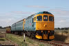 33 202 Dennis G Robinson Hauls A Passenger Train Up Mangapps Bank, August-2009